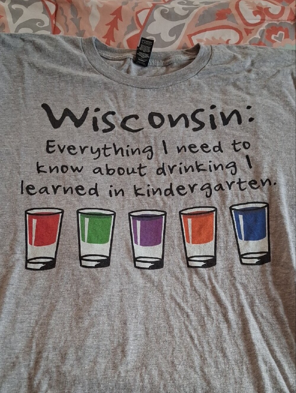 Wisconsin Drinking Tee - Picture 2 of 3
